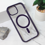 Maska / futrola Magsafe Frame Color za iPhone 15 6.1 ljubicasta.