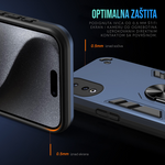 Maska / futrola Hard Ring za Huawei Honor X7b tamno zelena.