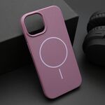 Maska / futrola JELLY MagSafe za iPhone 15 ljubicasta (MS).