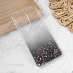 Silikonska maska / futrola Glitter za Huawei Honor 200 crna.