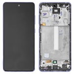 LCD displej za Samsung A525/Galaxy A52 2021 + touchscreen + frame Violet Service Pack original/GH82-25524C.