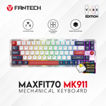 Tastatura Mehanicka Gaming Fantech MK911 RGB Vibe Maxfit 70 London Tour Wireless (Yellow switch).