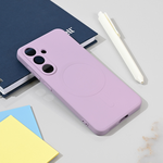 Silikonska maska / futrola Teracell Giulietta Magsafe za Samsung S931 Galaxy S25 ljubicasta.