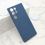 Maska / futrola VELVET TOUCH MagSafe za Samsung Galaxy S23 Ultra plava (MS).