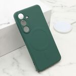 Maska / futrola VELVET TOUCH MagSafe za Samsung S931 Galaxy S25 5G tamno zelena (MS).