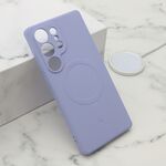 Maska / futrola VELVET TOUCH MagSafe za Samsung S938 Galaxy S25 Ultra 5G ljubicasta (MS).