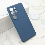 Maska / futrola VELVET TOUCH MagSafe za Samsung S938 Galaxy S25 Ultra 5G plava (MS).