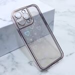 Maska / futrola Heart IMD za iPhone 14 Pro Max 6.7 roze (MS).