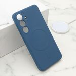 Maska / futrola VELVET TOUCH MagSafe za Samsung S921 Galaxy S24 5G plava (MS).