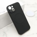 Maska / futrola VELVET TOUCH MagSafe za iPhone 14 (6.1) crna (MS).