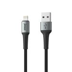 USB data kabl Superior SU-K104 Fast 12W 2.4A USB A na Lightning 1m crni (MS).