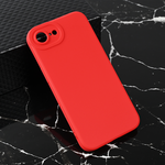Silikonska maska / futrola Teracell Giulietta za iPhone 16e 6.1 mat crvena.