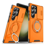 Maska / futrola CamShield Ring stand za Samsung Galaxy S23 Ultra narandzasta.