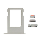 Drzac SIM kartice+set bocnih dugmica za iPhone 5 BELI (volume+on/off+silent).
