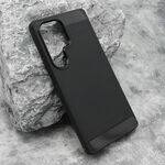 Silikonska maska / futrola BRUSHED za Samsung S938 Galaxy S25 Ultra 5G crna (MS).