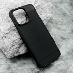 Silikonska maska / futrola BRUSHED za iPhone 15 Pro Max (6.7) crna (MS).