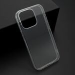 Silikonska maska / futrola ultra tanka PROTECT silikon za iPhone 15 Pro (6.1) providna (bela) (MS).