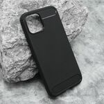 Silikonska maska / futrola BRUSHED za iPhone 12/12 Pro (6.1) crna (MS).