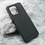 Silikonska maska / futrola BRUSHED za Huawei Honor X6a crna (MS).