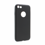 Silikonska maska / futrola ultra tanka za iPhone 7 mat crna (sa otvorom za logo).