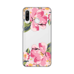 Silikonska maska / futrola print ultra tanka za Huawei P30 Lite Pink Flowers.