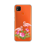 Silikonska maska / futrola print ultra tanka za Xiaomi Redmi 9C/Redmi 10A Flamingo.