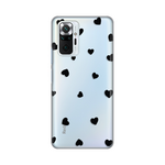 Silikonska maska / futrola print ultra tanka za Xiaomi Redmi Note 10 Pro/Redmi Note 10 Pro Max Hearts.