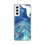 Silikonska maska / futrola print za Samsung G990 Galaxy S21 FE Blue Marble.