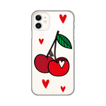 Silikonska maska / futrola print za iPhone 11 6.1 Cherry.