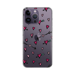 Silikonska maska / futrola print ultra tanka za iPhone 14 Pro Max 6.7 Heart Pattern.