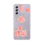Silikonska maska / futrola print ultra tanka za Samsung G990 Galaxy S21 FE Elegant Roses.