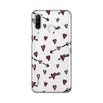 Silikonska maska / futrola print ultra tanka za Huawei P30 Lite Heart Pattern.