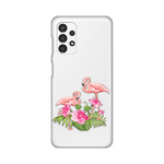 Silikonska maska / futrola print ultra tanka za Samsung A135 Galaxy A13 4G Flamingo.