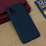 Torbica Silikonska maska / futrola ultra tanka za Motorola Moto G72 mat crna.
