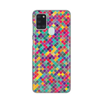 Silikonska maska / futrola print ultra tanka za Samsung A217F Galaxy A21s Colorful cubes.