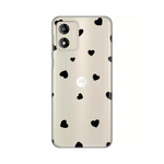 Silikonska maska / futrola print ultra tanka za Motorola Moto E13 Hearts.