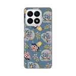 Silikonska maska / futrola print za Huawei Honor X8a Retro Blue.