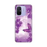 Silikonska maska / futrola print za Xiaomi Redmi 12C Butterfly And Flowers.