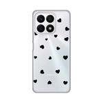 Silikonska maska / futrola print ultra tanka za Huawei Honor X8a Hearts.