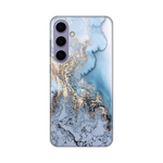 Silikonska maska / futrola print za Samsung S926B Galaxy S24 Plus Blue Gold Marble.