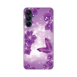 Silikonska maska / futrola print za Samsung A156 Galaxy A15 5G Butterfly And Flowers.