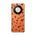 Silikonska maska / futrola print ultra tanka za Huawei Honor Magic 6 lite Heart Pattern.