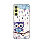 Silikonska maska / futrola print ultra tanka za Samsung A556 Galaxy A55 5G Owl.