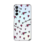 Silikonska maska / futrola print ultra tanka za Samsung A156 Galaxy A15 5G Heart Pattern.