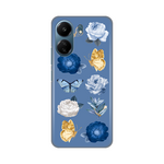 Silikonska maska / futrola print za Xiaomi Redmi 13C Dusty Blue.