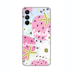 Silikonska maska / futrola print ultra tanka za Samsung A156 Galaxy A15 5G Fresh Pink.