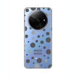 Silikonska maska / futrola print ultra tanka za Xiaomi Redmi A3 Dottie Dottie Gray.