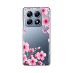 Silikonska maska / futrola print ultra tanka za Xiaomi 14T Pro Rose Flowers.