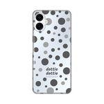 Silikonska maska / futrola print ultra tanka za Samsung A065F Galaxy A06 Dottie Dottie Gray.