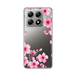 Silikonska maska / futrola print ultra tanka za Xiaomi 14T Rose Flowers.